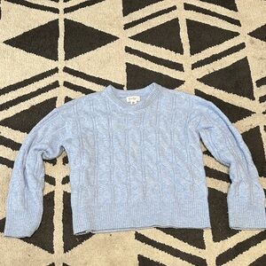Jessica Simpson Light Blue Cable Knit Sweater